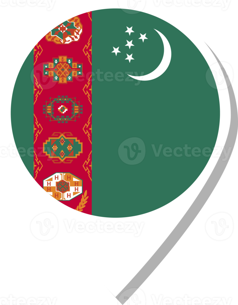 icono de check-in de la bandera de turkmenistán. png
