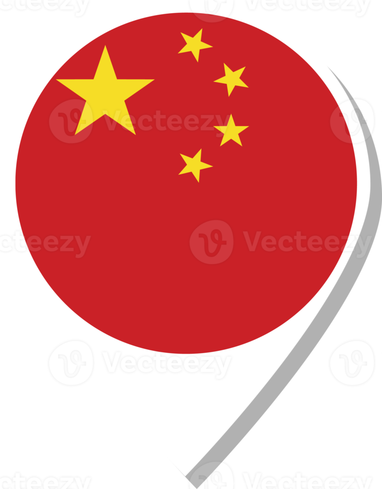 ícone de check-in da bandeira da China. png