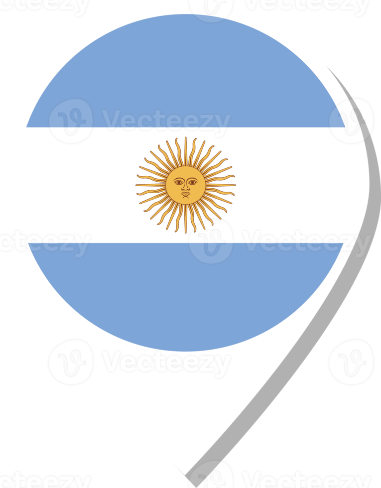 ícone de check-in da bandeira argentina. png