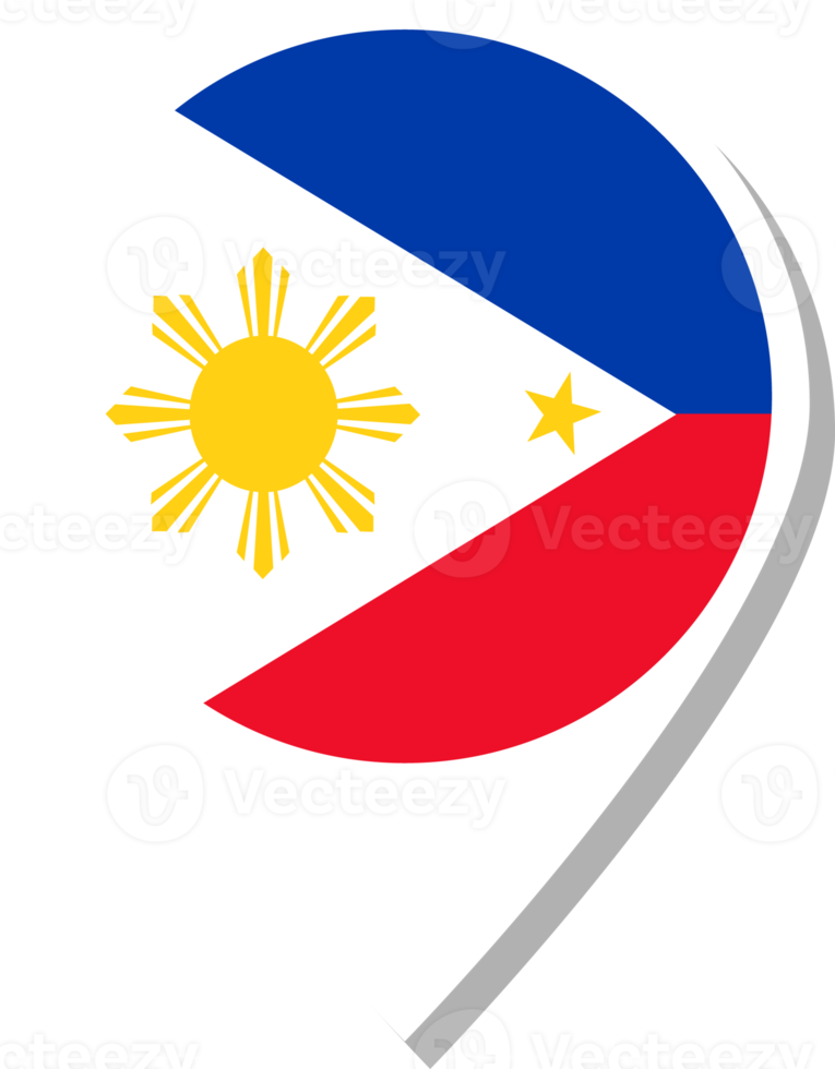 philippinisches Flaggen-Check-in-Symbol. png