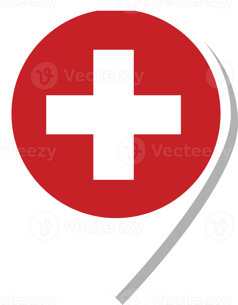 Switzerland flag check-in icon. png