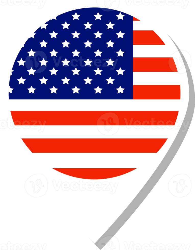 USA flag check-in icon. png