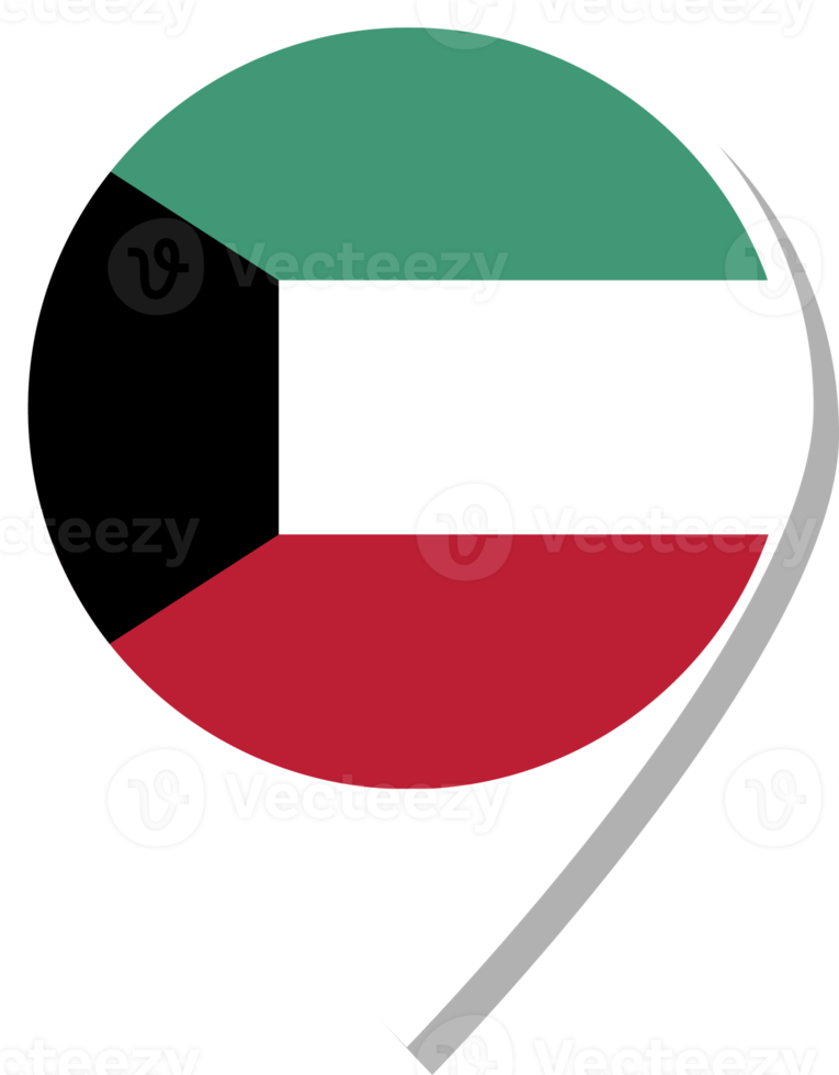 Kuwait flag check-in icon. png