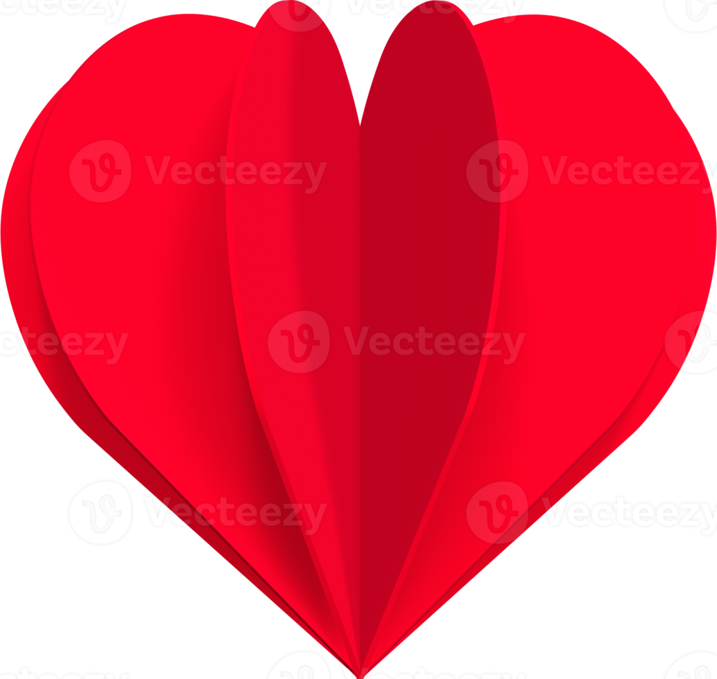 3D-Herz-Liebe-Illustration. Valentinstag. png