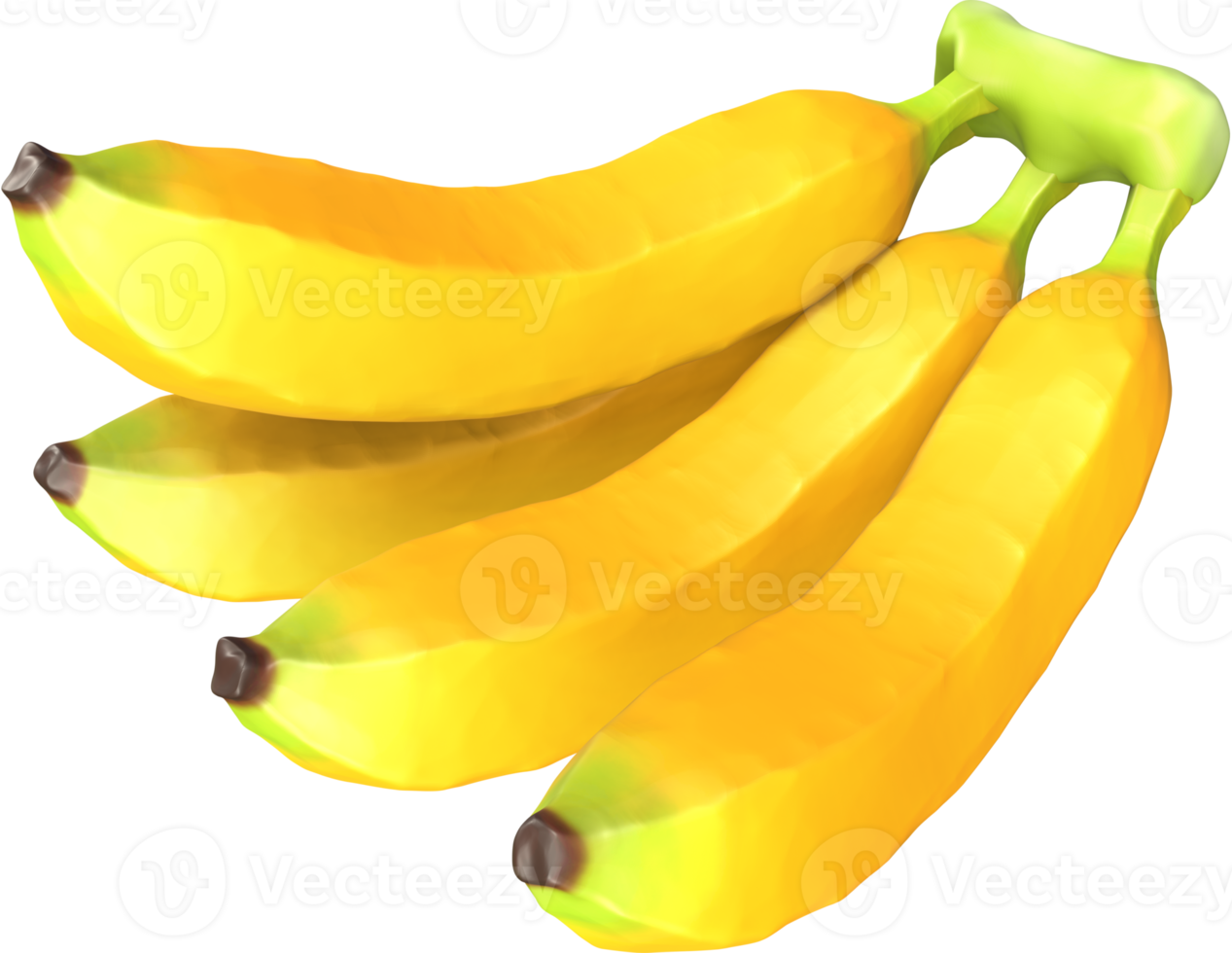 3D Banana fruit Illustration. 17225635 PNG