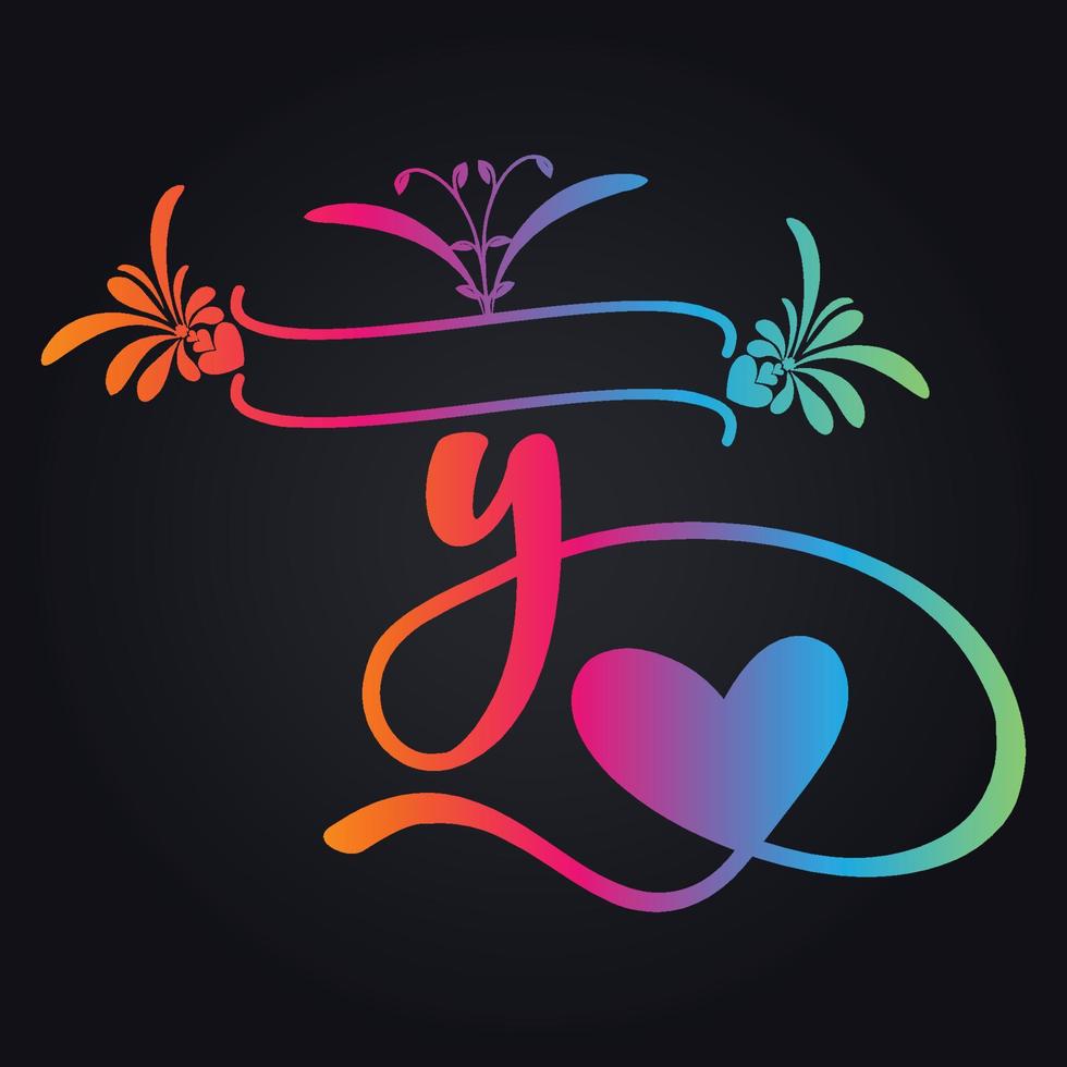 Mandala Gradient color black background vector