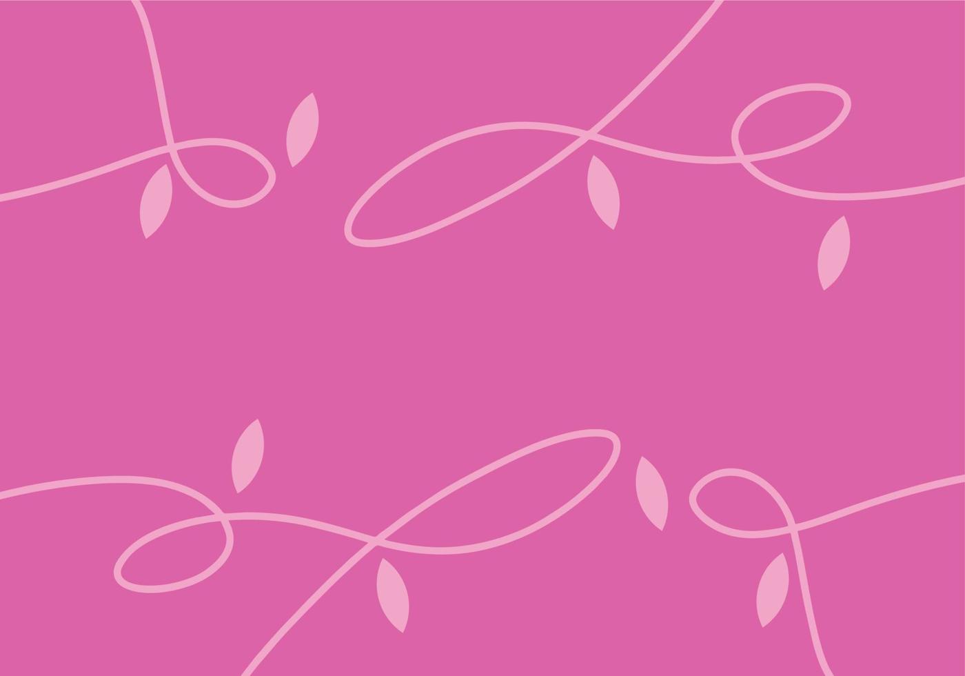 Minimalist Abstract Art. Curved Lines With Leaves 17226369 Vector Art at Vecteezy