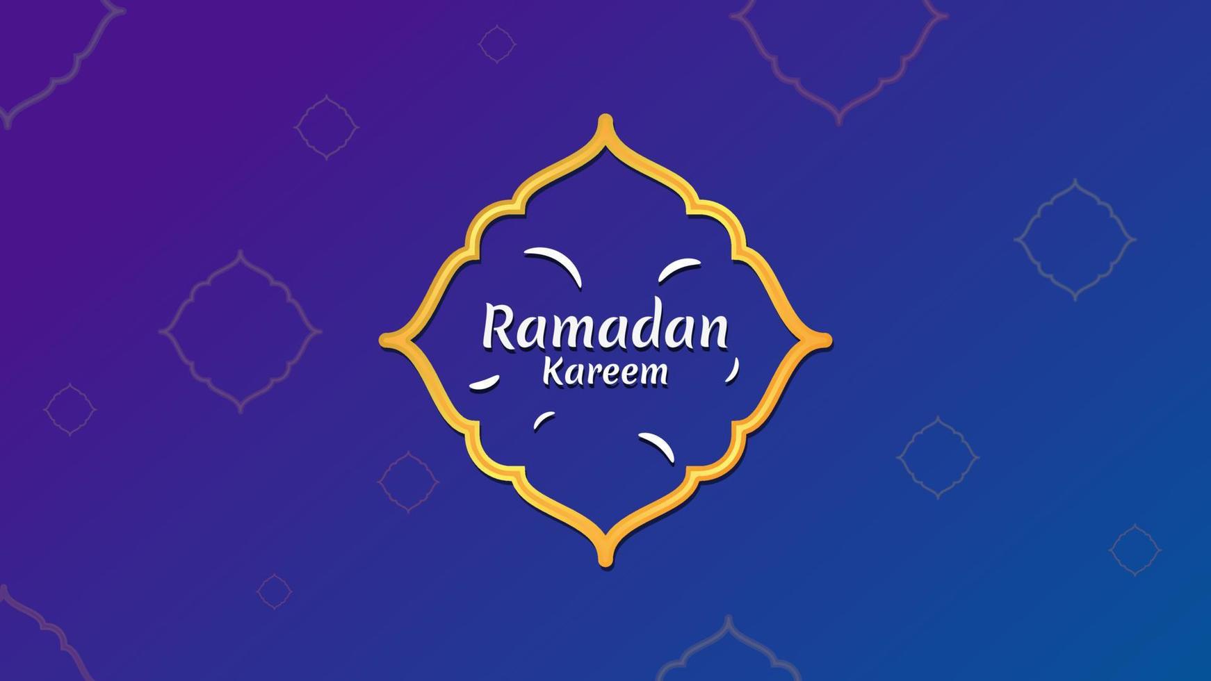 Ramadan kareem background. Suitable for greeting cards, posters, landing pages or other needs with an Islamic theme. vector