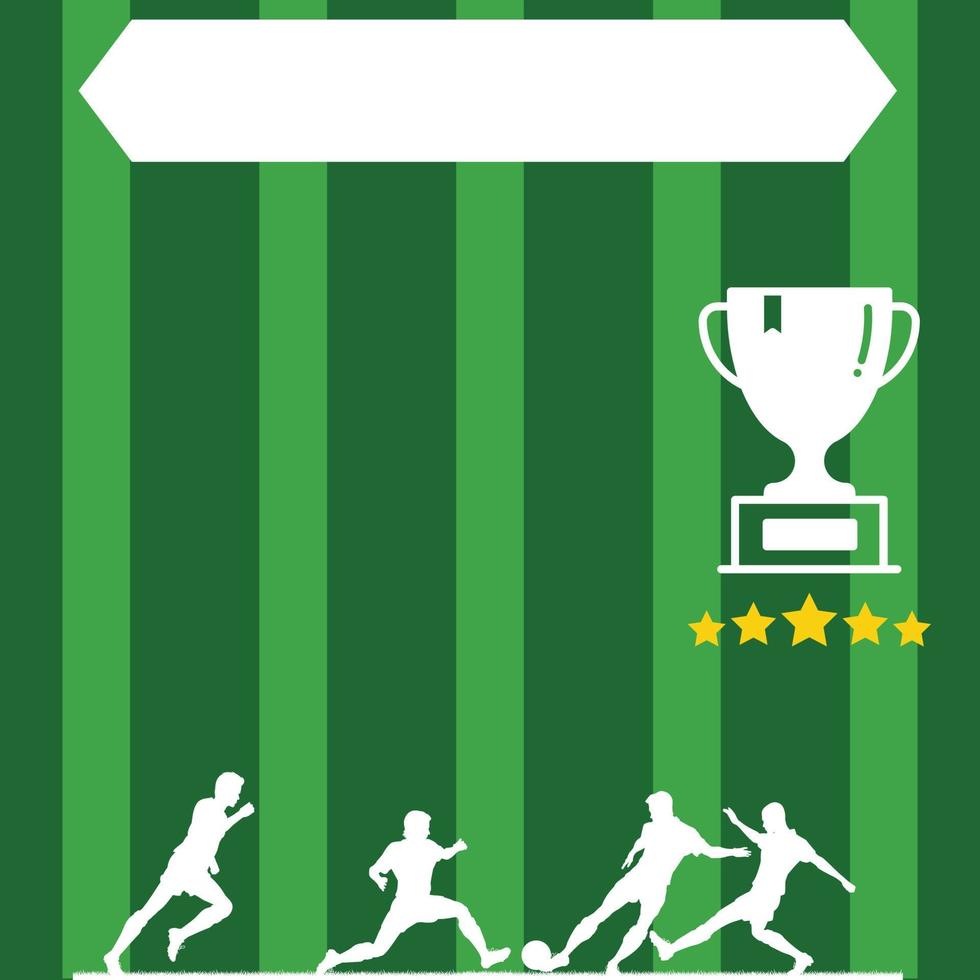 Football poster design vector