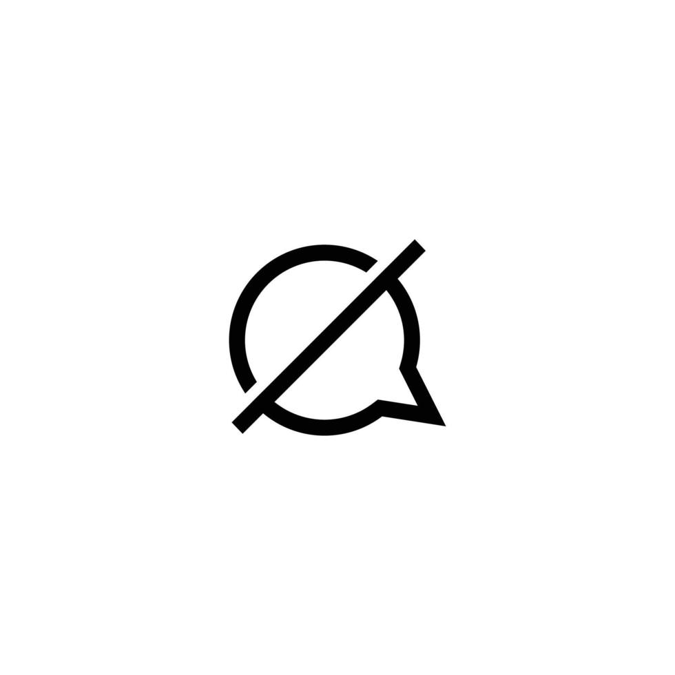 no talking logo abstract design vector