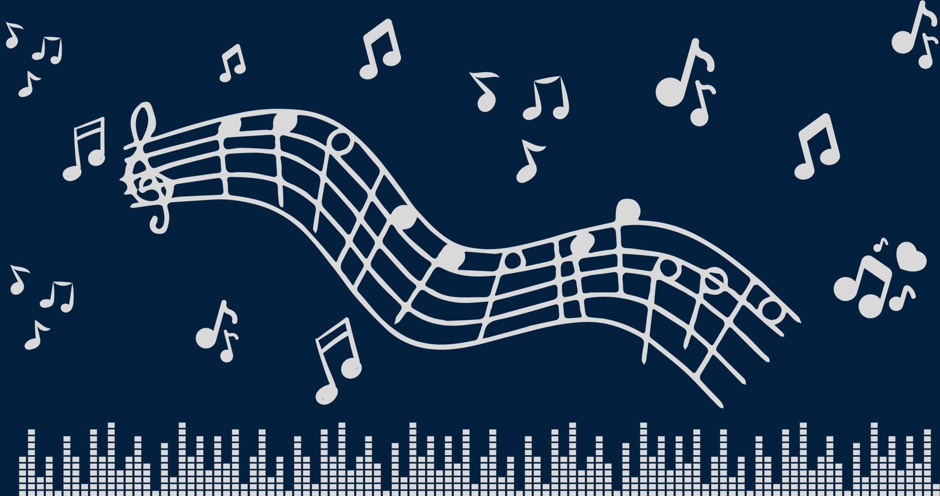 Beautiful Music background vector