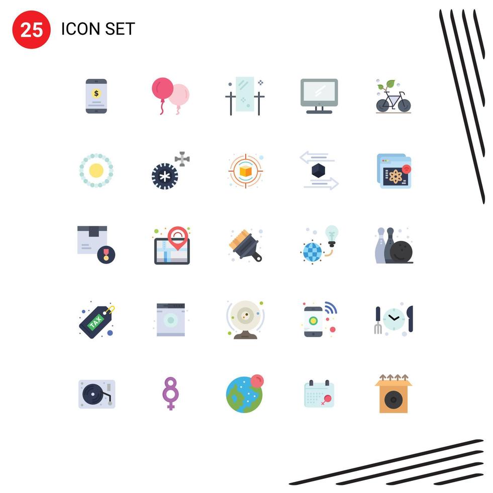 25 Creative Icons Modern Signs and Symbols of cycle imac dresser device computer Editable Vector Design Elements