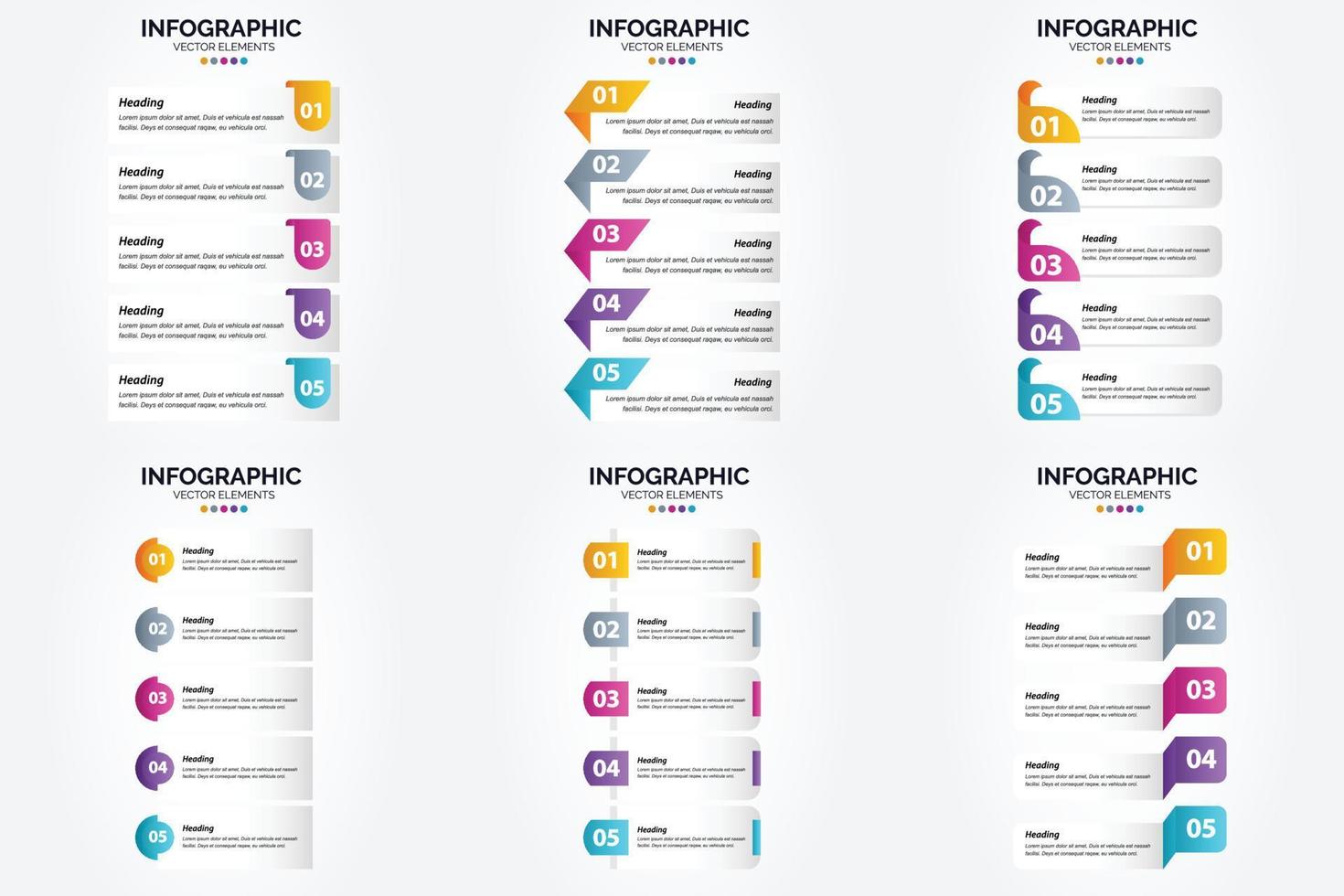 este conjunto de infografías vectoriales es ideal para anunciar su negocio en folletos. volantes y revistas. vector