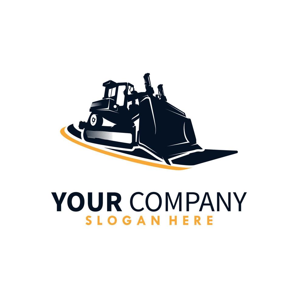 Heavy Equipment  Logo Design Template vector