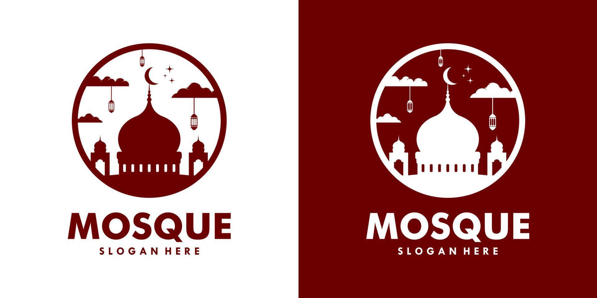 Mosque Logo Template Design Vector