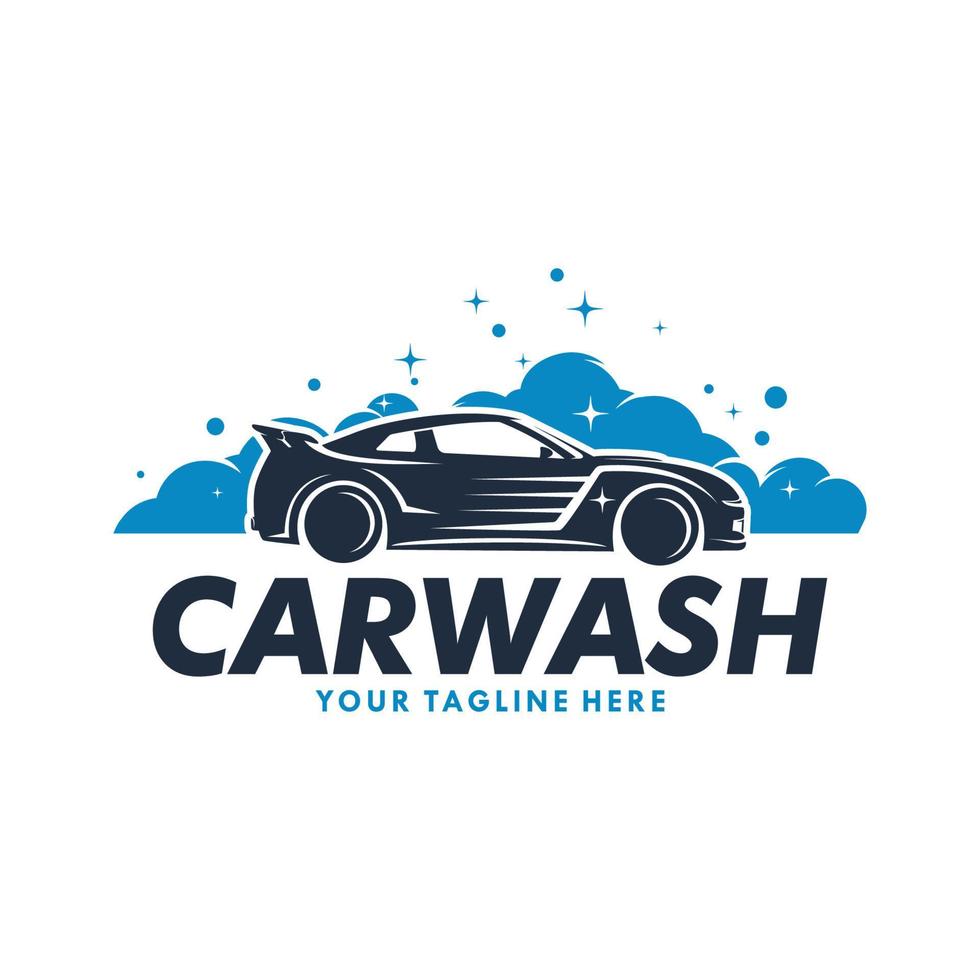 Car wash logo design vector Template