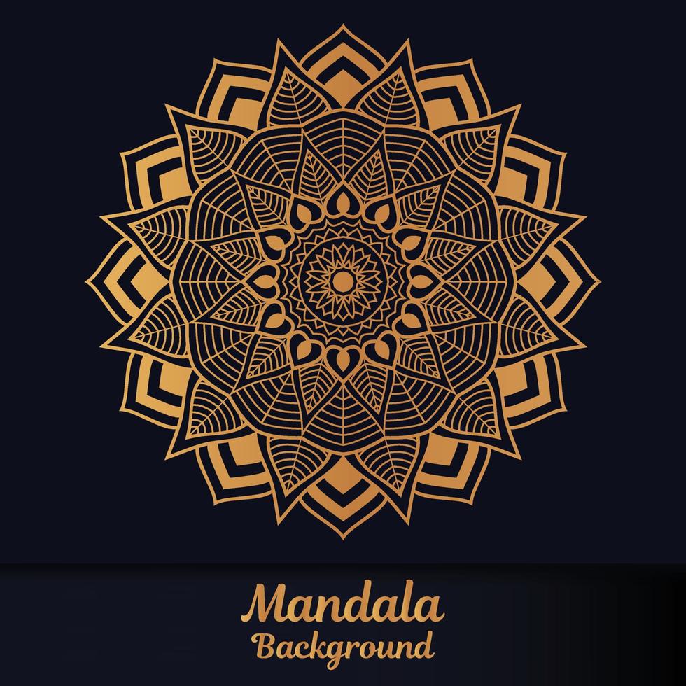 Multi-purpose golden luxury ornamental background, Luxury ornamental mandala design background vector