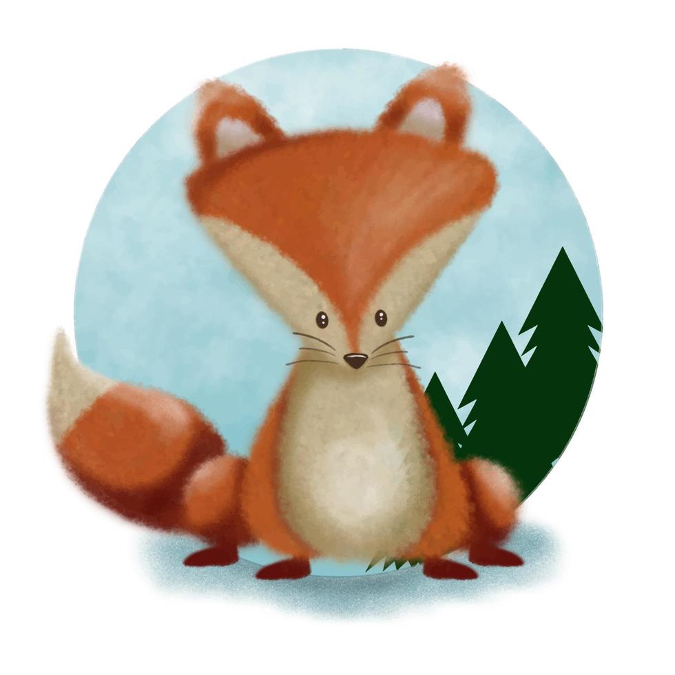 the furry fox vector