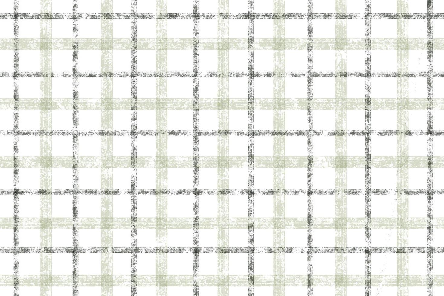 watercolor sage green brush stroke striped plaid background seamless pattern vector