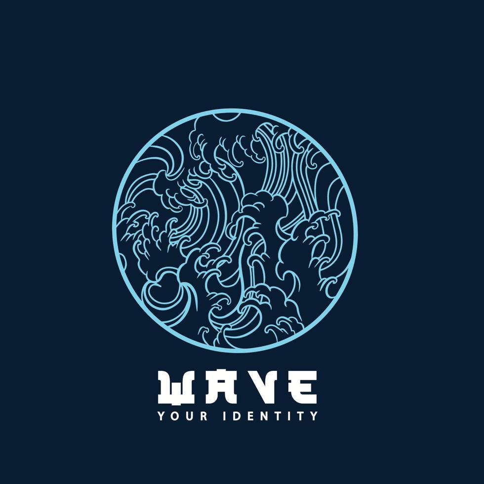 logotipo de ondas. vector de onda icono de ondas