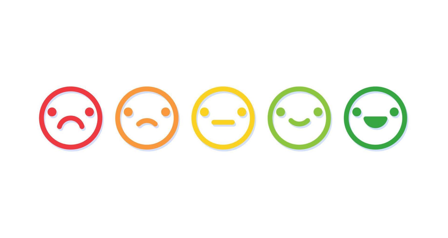 Poor and good customer satisfaction metrics Bad credit score. business service rating illustration vector