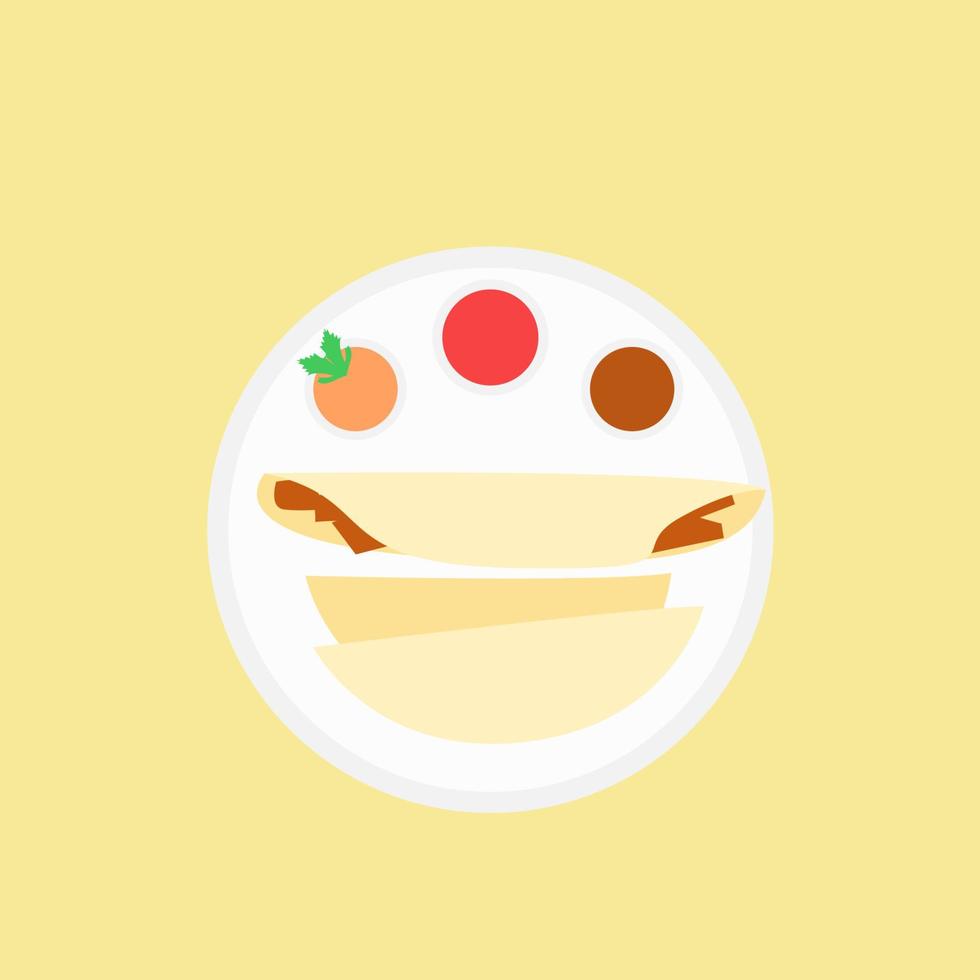 Dosa Indian Food Design vector