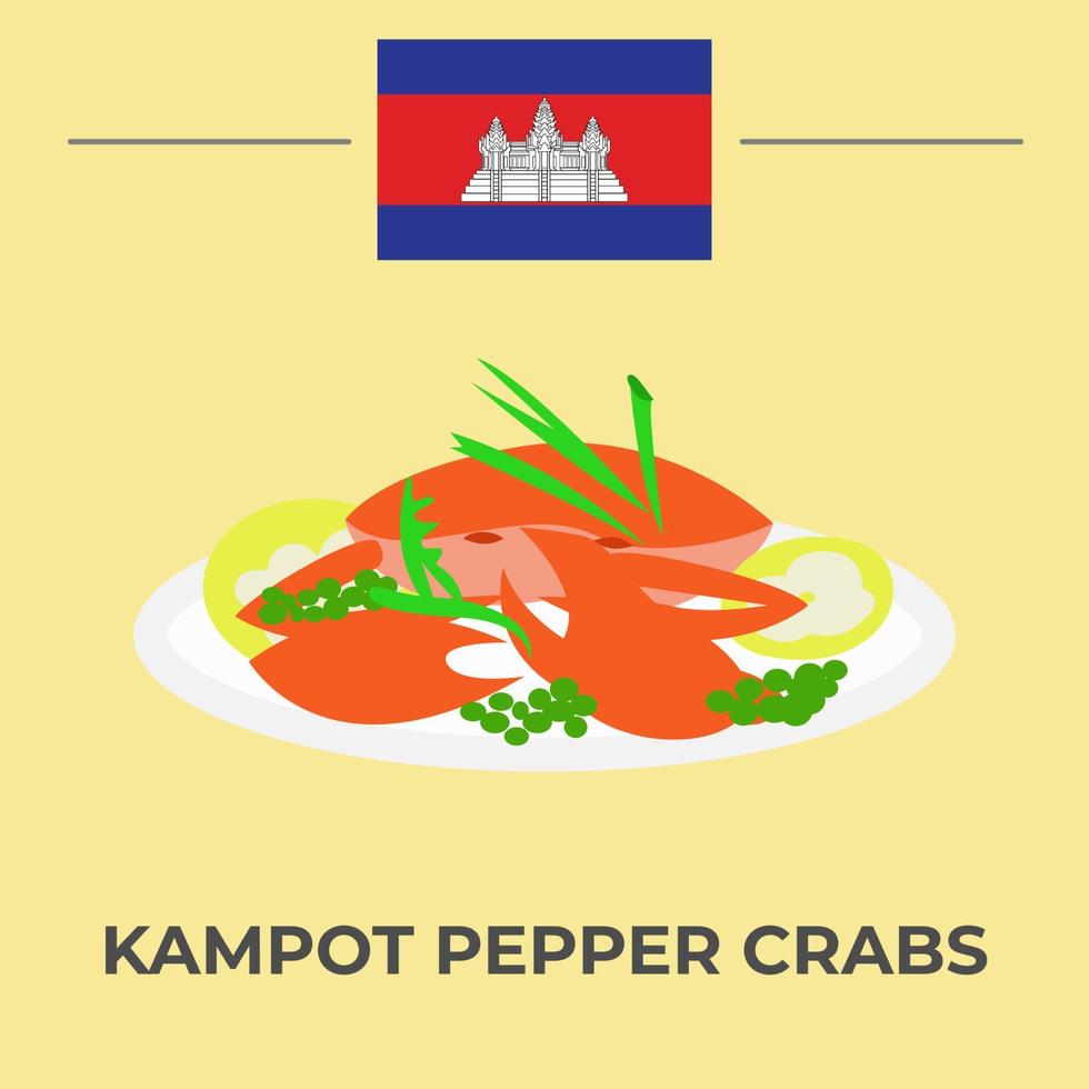 Kampot Pepper Crabs vector