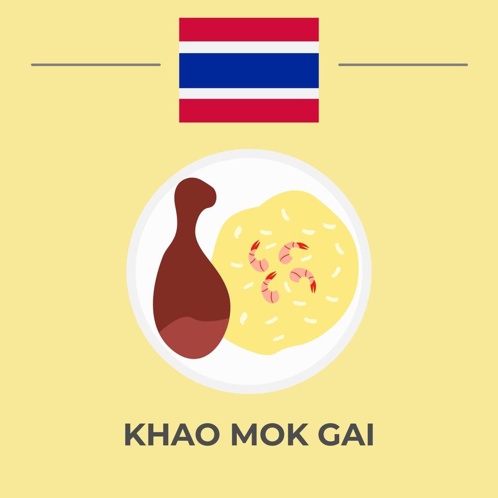 Khao Mok Gai vector