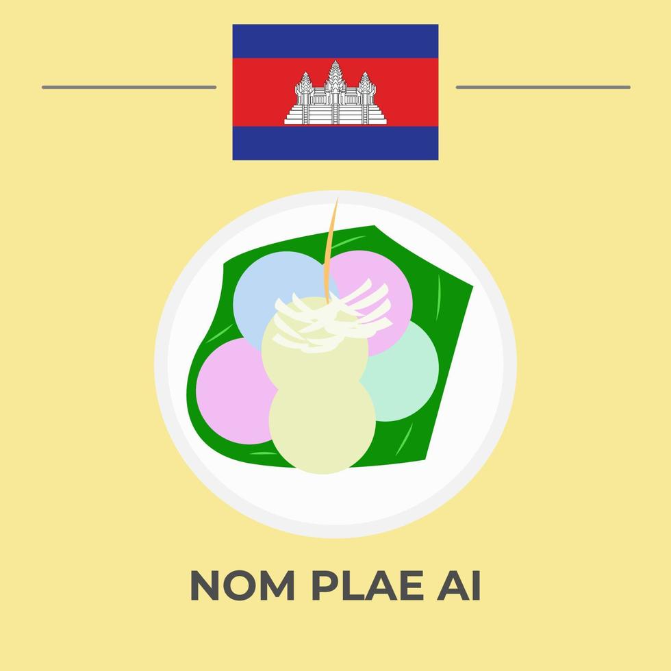 Nom Plae Ai vector