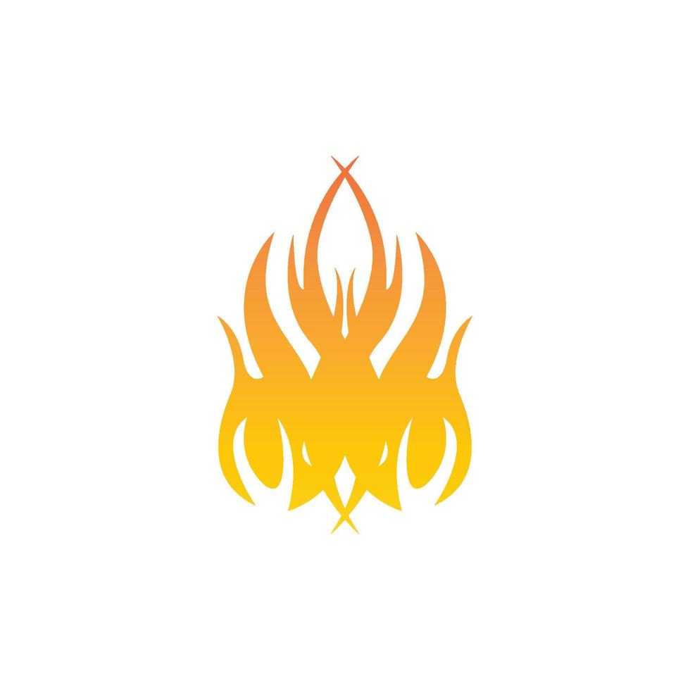 Fire flame icon and symbol vector illustration