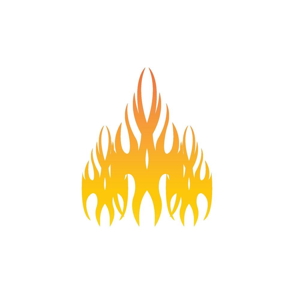 Fire flame icon and symbol vector illustration
