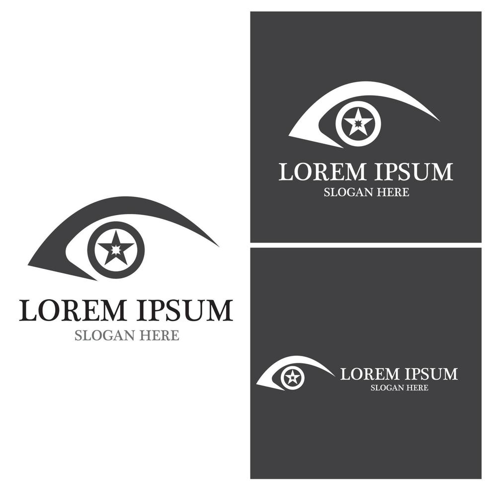 Eye Care vector logo design