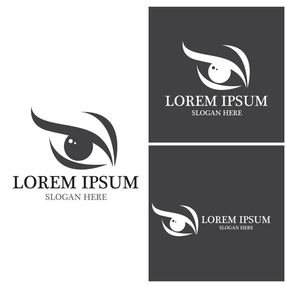 Eye Care vector logo design