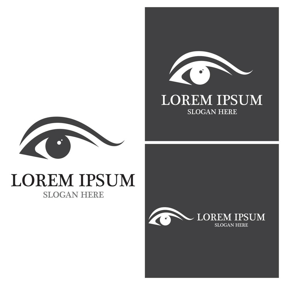 Eye Care vector logo design