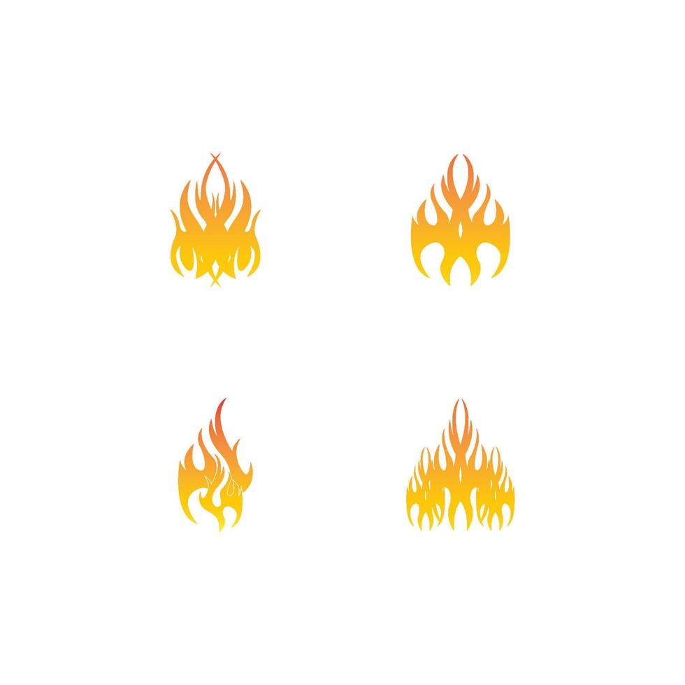 Fire flame icon and symbol vector illustration