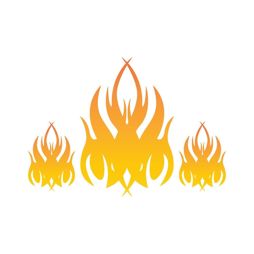 Fire flame icon and symbol vector illustration