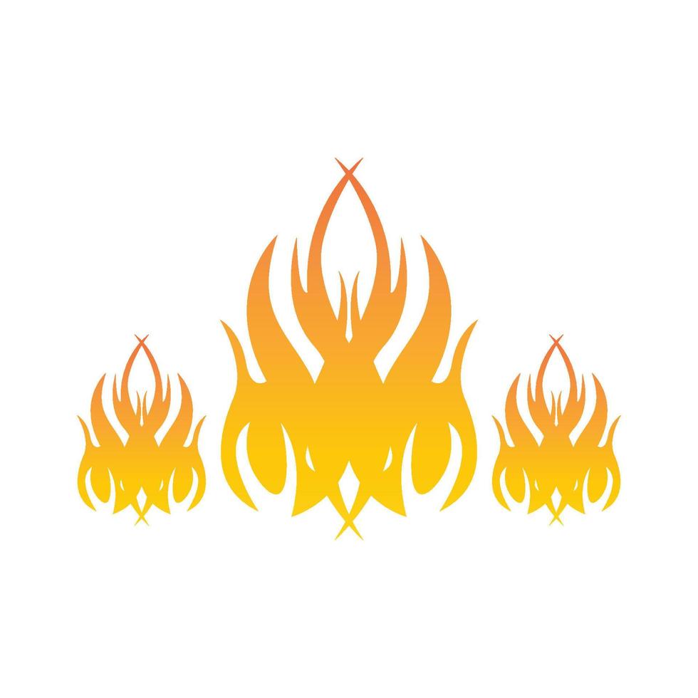 Fire flame icon and symbol vector illustration