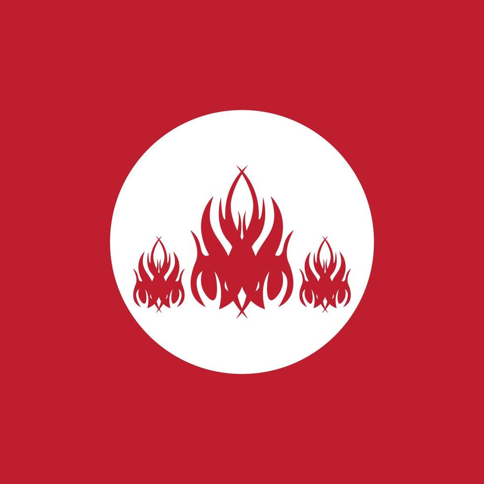 Fire flame icon and symbol vector illustration