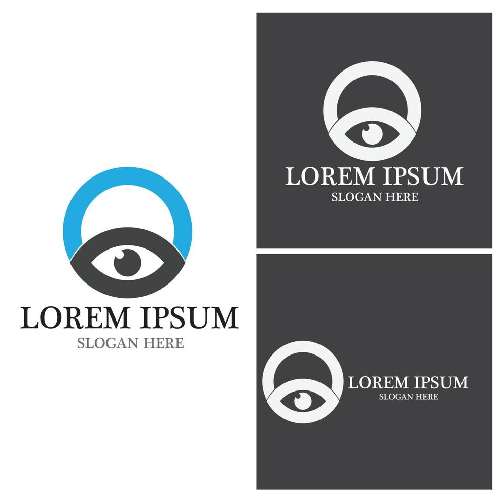 Eye Care vector logo design