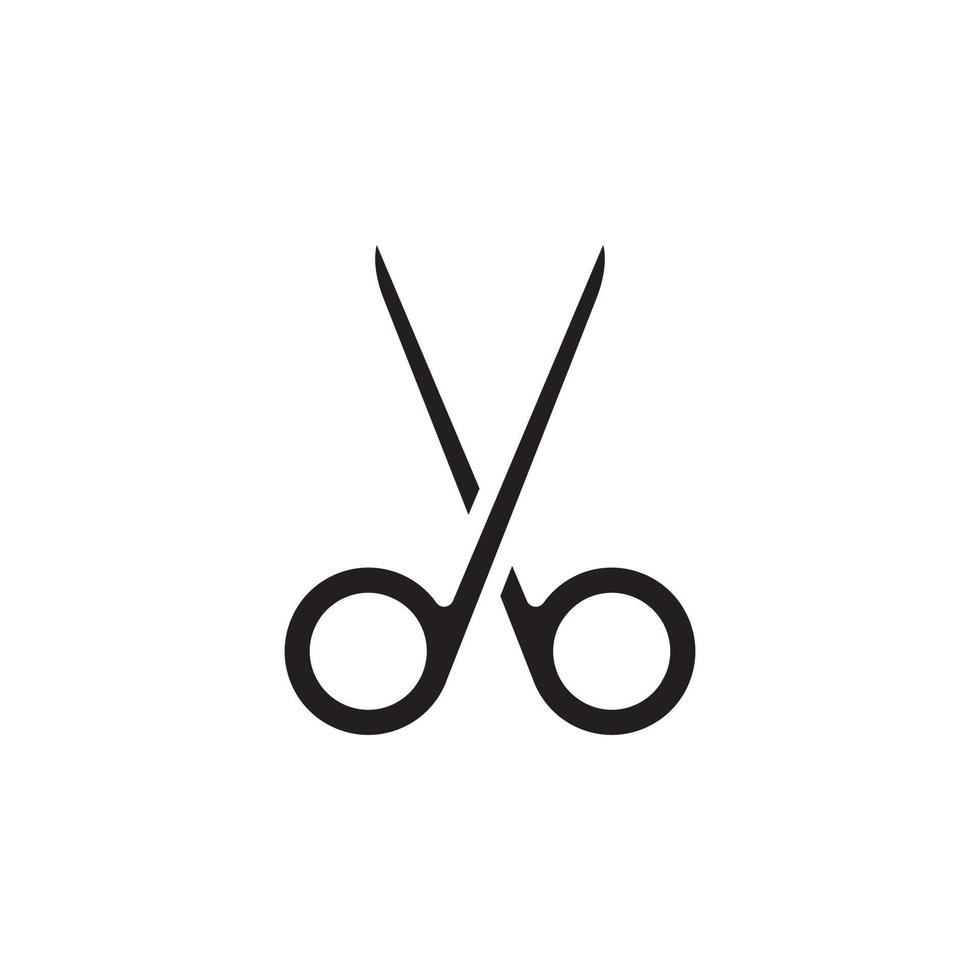 vector de tijera para presentación de icono de símbolo de sitio web