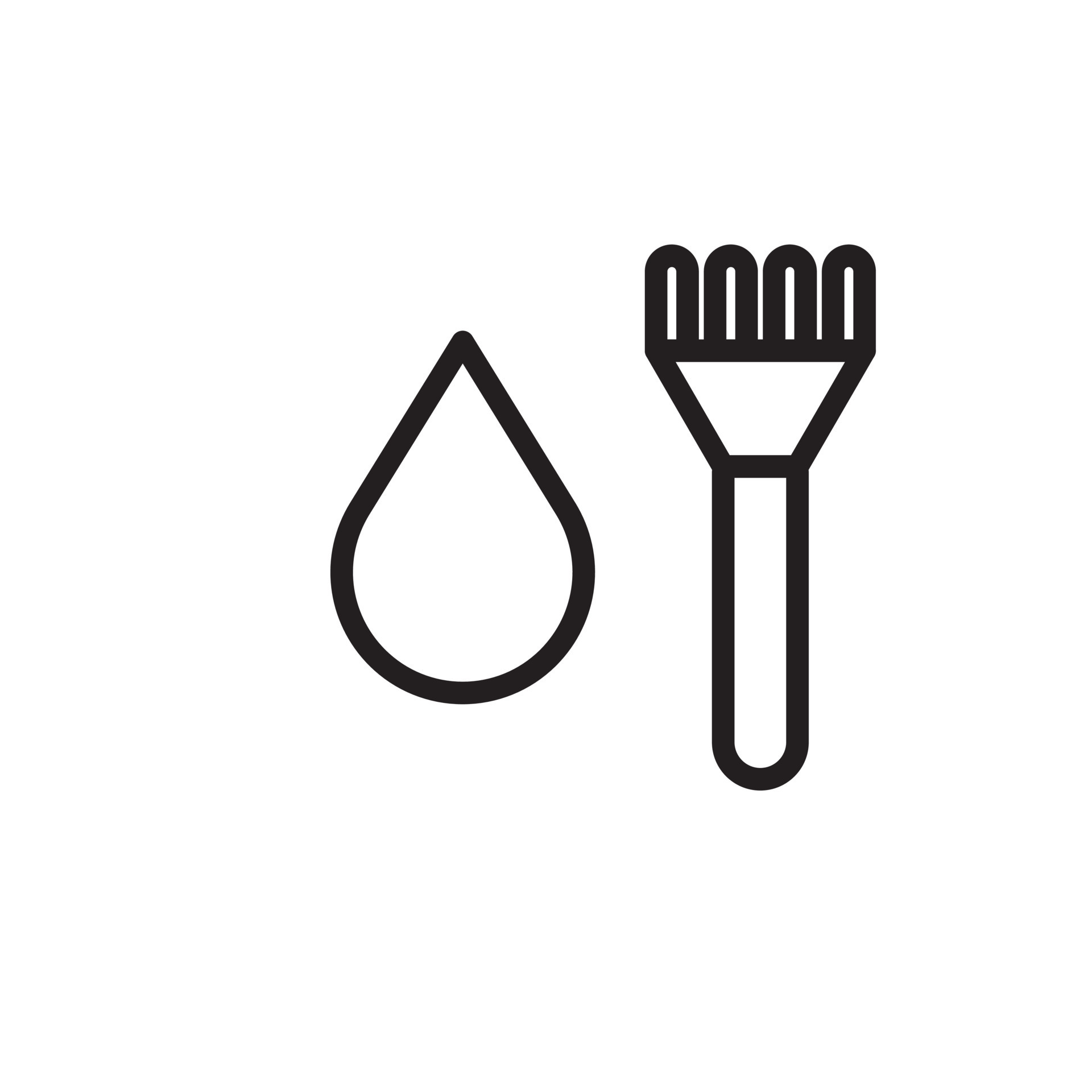 beauty tools vector for website symbol icon presentation 17228569 ...