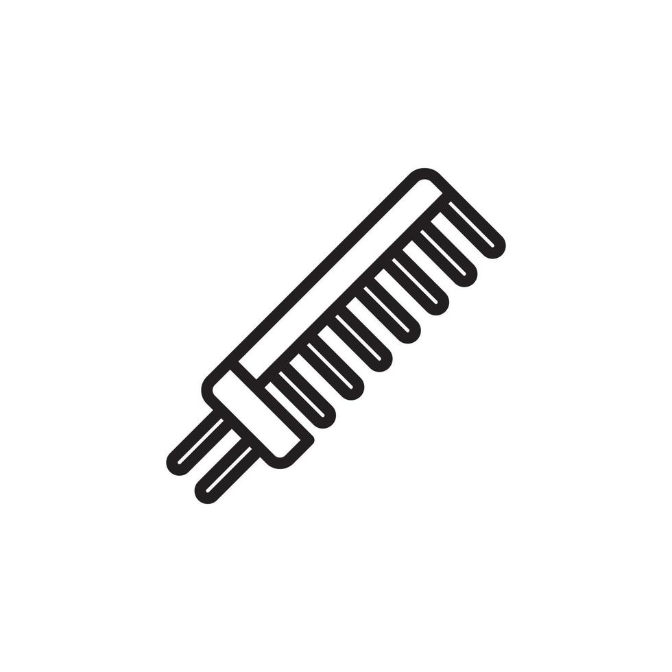 comb icon vector for website symbol icon presentation