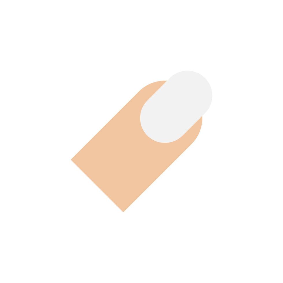 vector de uñas de dedo para presentación de icono de símbolo de sitio web