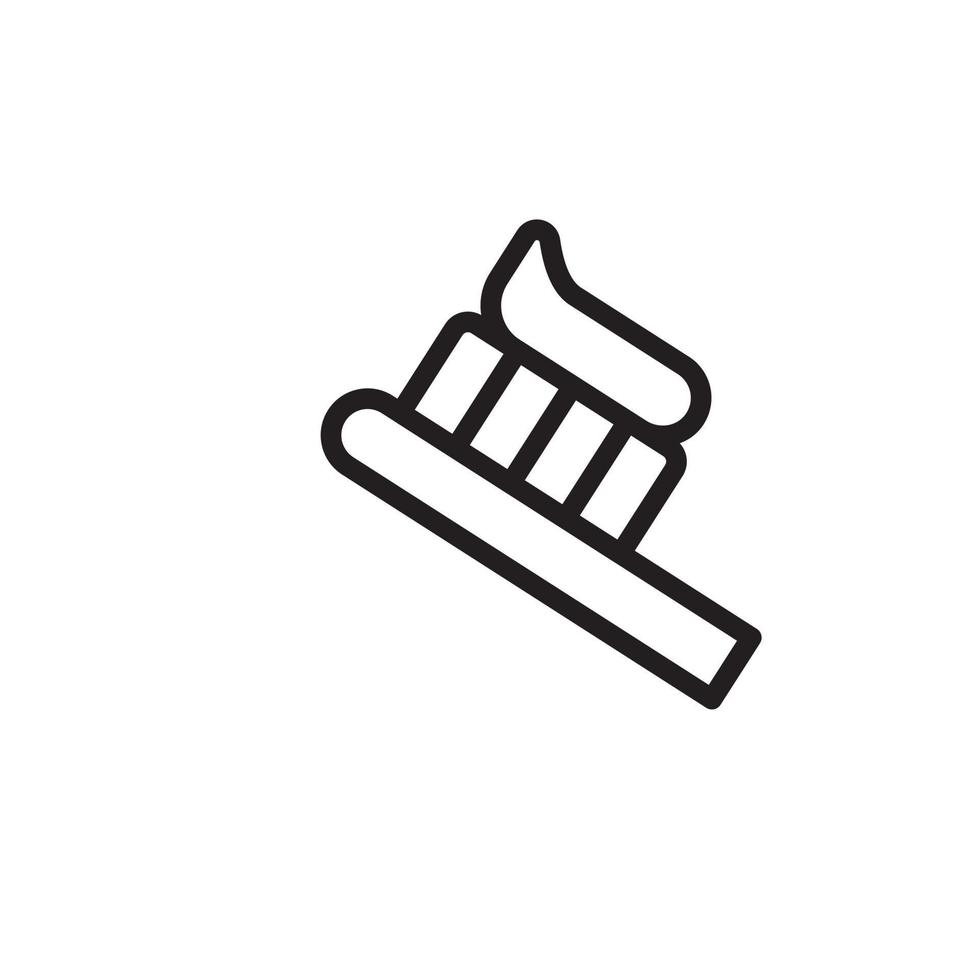 vector de cepillo de dientes para la presentación del icono del símbolo del sitio web