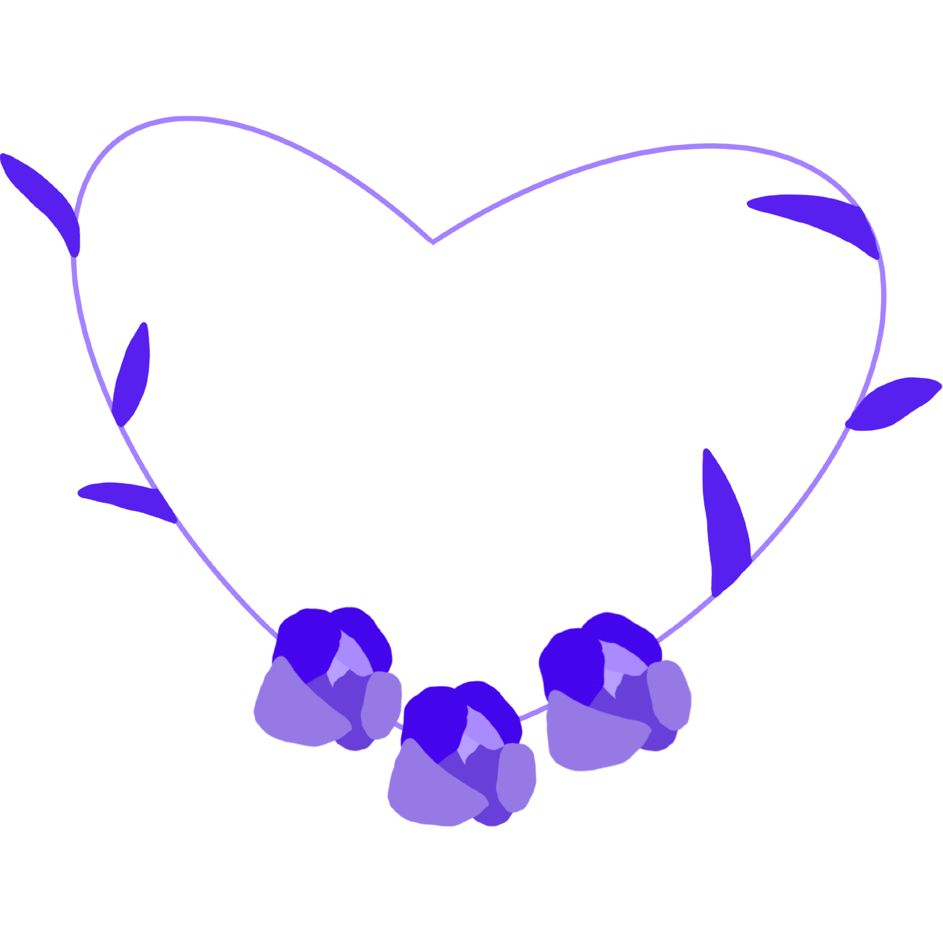 Free Heart shaped frame with flowers 17228840 PNG with Transparent