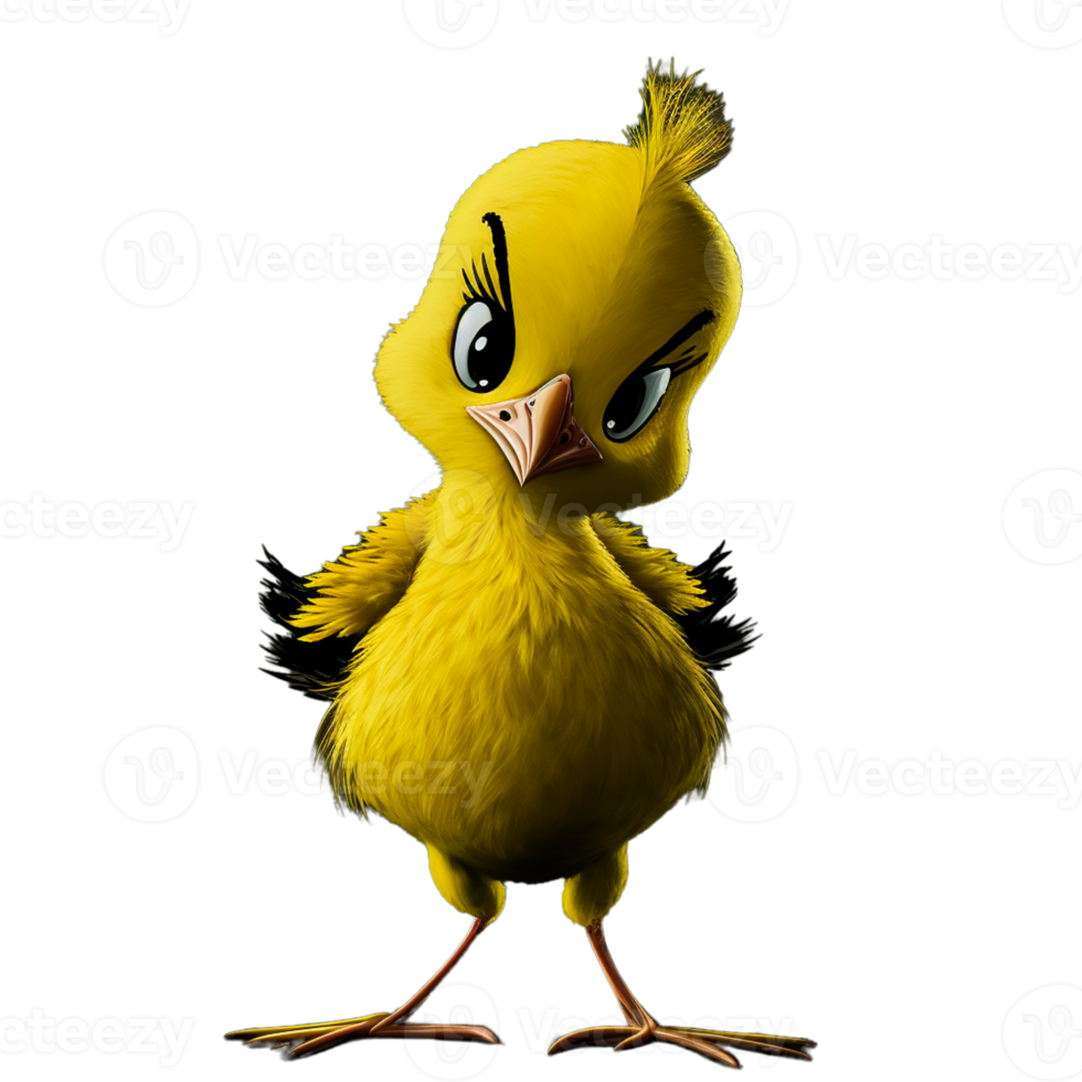 Yellow bird with Attitude png