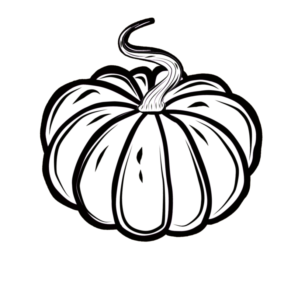 Pumpkin Black White Orange PNG Illustration With Transparent pumpkin-black-white-orange-png-illustration-with-transparent