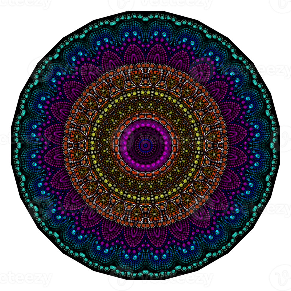 abstraktes Mandala-Muster, Mandala-Textur-Hintergrund, digital gemaltes Mandala-Muster png