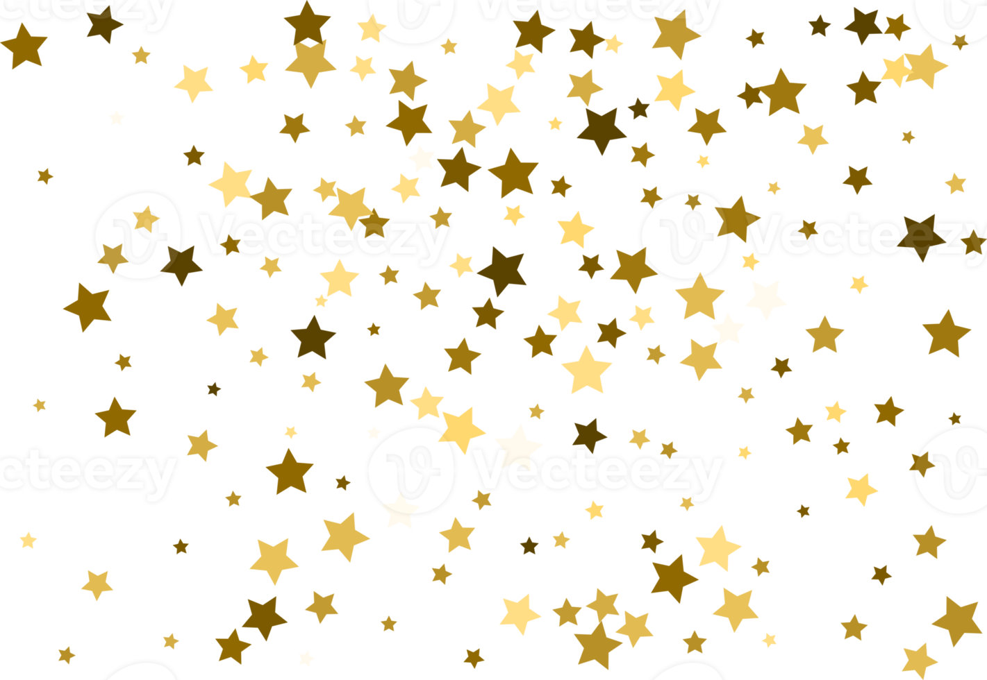 estrelas douradas caindo aleatoriamente. png