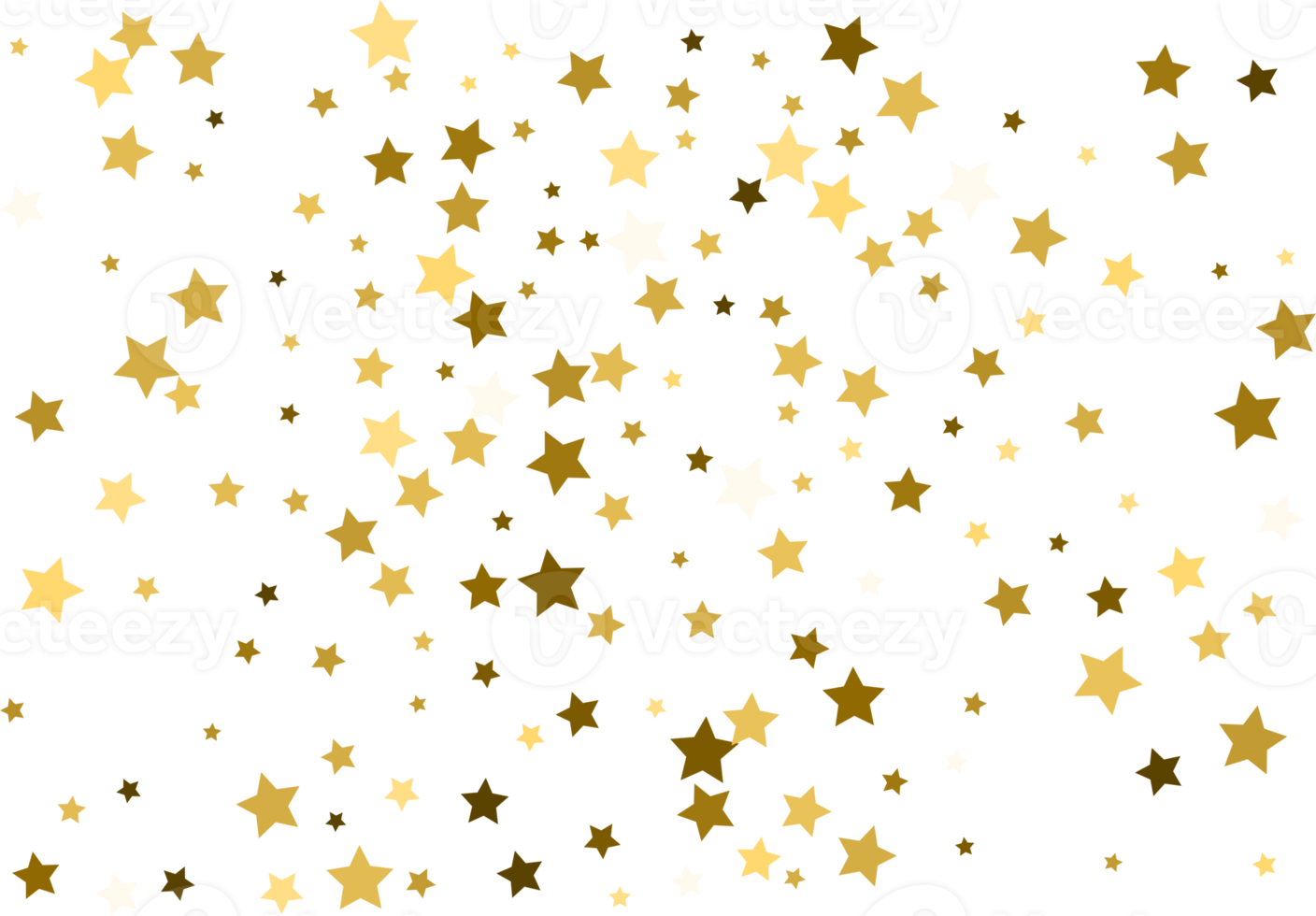 estrelas douradas caindo aleatoriamente. png